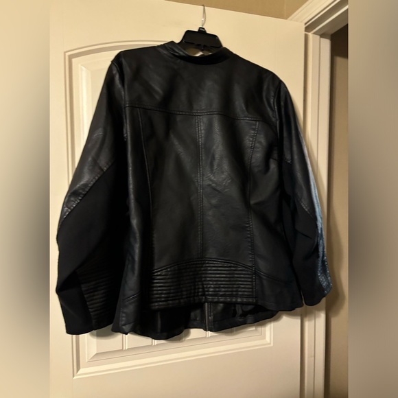 Torrid Faux Leather Collarless Moto Jacket - Picture 12 of 14